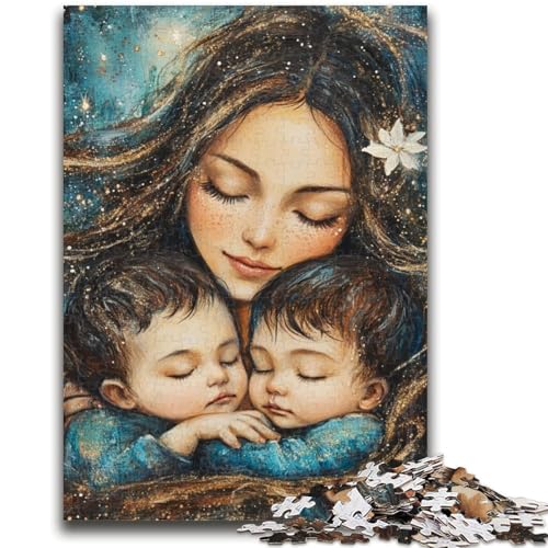1000-teiliges Puzzle mit schlafender Person für Erwachsene und Jugendliche, Denkspiel, Wanddekoration, einzigartige Geburtstags (50x75cm) von AADSAZA