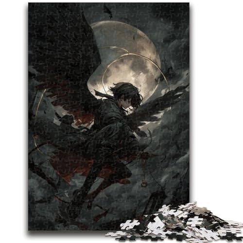 Anime-Dämonenengel-Puzzles für Erwachsene und Teenager, Puzzle, Spielzeug, Lernspiele, Stressabbau, tolle Geschenke und Spielzeuge (38x26cm) von AADSAZA