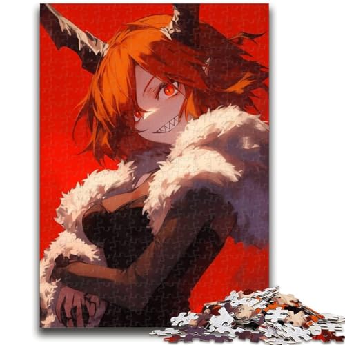 Anime Demon Girl Puzzle 1000 Teile für Teenager-Geschenke, Quizspiel, Wanddekoration, einzigartige Geburtstags (38x26cm) von AADSAZA