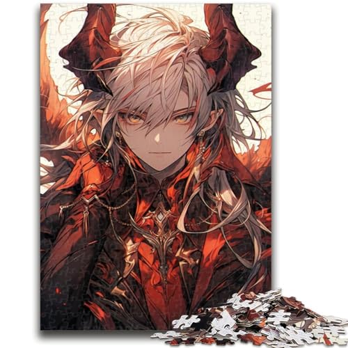 Anime Devil Boy Puzzle 1000 Teile für Teenager-Geschenke, Quizspiel, Wanddekoration, einzigartige Geburtstags (38x26cm) von AADSAZA