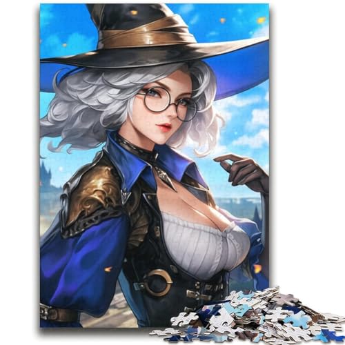 Anime-Hexen-Puzzle, 2000 Teile, für Teenager, Geschenke, Spielzeug, Lernspiele, Stressabbau, tolle Geschenke und Spielzeuge (70x100cm) von AADSAZA