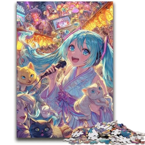 Anime-Mädchen-Puzzle, 2000 Teile, für Teenager, Geschenke, Spielzeug, Lernspiele, Stressabbau, tolle Geschenke und Spielzeuge (70x100cm) von AADSAZA