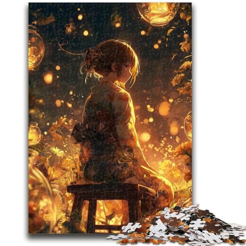 Anime-Mädchen-Puzzle 1000 Teile für Teenager, Geschenke, Spielzeug, Lernspiele, Stressabbau, tolle Geschenke und Spielzeuge (38x26cm) von AADSAZA