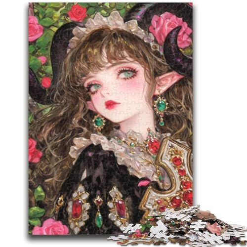 Anime-Mädchen-Puzzle 1000 Teile für Teenager, Geschenke, Spielzeug, Lernspiele, Stressabbau, tolle Geschenke und Spielzeuge (38x26cm) von AADSAZA