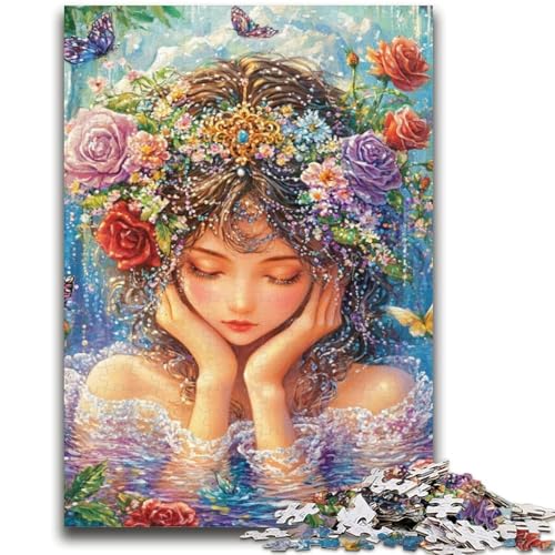 Anime-Mädchen-Puzzle 1000 Teile für Teenager, Geschenke, Spielzeug, Lernspiele, Stressabbau, tolle Geschenke und Spielzeuge (38x26cm) von AADSAZA