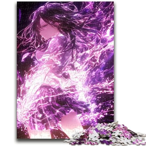 Anime-Mädchen-Puzzle 1000 Teile für Teenager, Geschenke, Spielzeug, Lernspiele, Stressabbau, tolle Geschenke und Spielzeuge (38x26cm) von AADSAZA