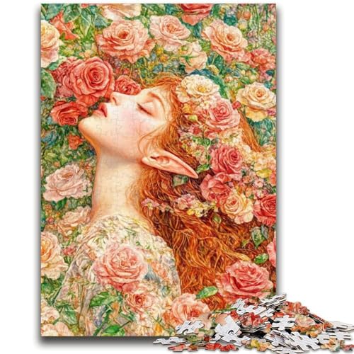 Anime-Mädchen-Puzzle 1000 Teile für Teenager, Geschenke, Spielzeug, Lernspiele, Stressabbau, tolle Geschenke und Spielzeuge (38x26cm) von AADSAZA