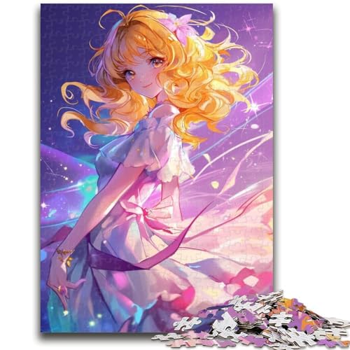 Anime-Mädchen-Puzzle 1000 Teile für Teenager-Geschenke, Spielzeug, Lernspiele, Stressabbau, tolle Geschenke und Spielzeuge (50x75cm) von AADSAZA
