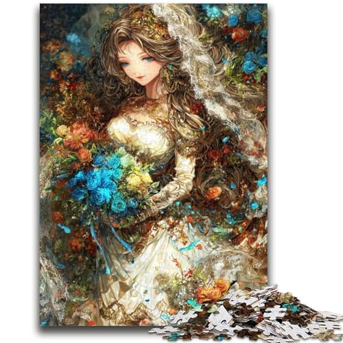 Anime-Mädchen-Puzzle 1000 Teile für Teenager-Geschenke, Spielzeug, Lernspiele, Stressabbau, tolle Geschenke und Spielzeuge (50x75cm) von AADSAZA