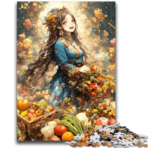 Anime-Mädchen-Puzzle 1000 Teile für Teenager-Geschenke, Spielzeug, Lernspiele, Stressabbau, tolle Geschenke und Spielzeuge (50x75cm) von AADSAZA