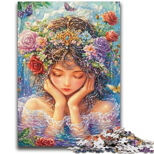 Anime-Mädchen-Puzzle 1000 Teile für Teenager-Geschenke, Spielzeug, Lernspiele, Stressabbau, tolle Geschenke und Spielzeuge (50x75cm) von AADSAZA