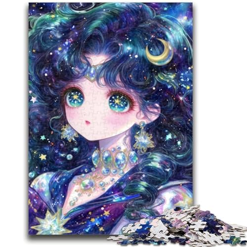 Anime-Mädchen-Puzzle 1000 Teile für Teenager-Geschenke, Spielzeug, Lernspiele, Stressabbau, tolle Geschenke und Spielzeuge (50x75cm) von AADSAZA