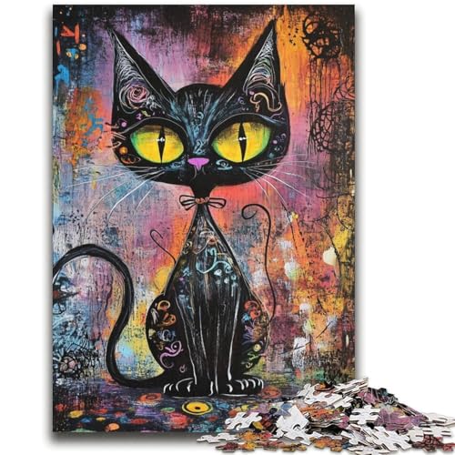 Art Cat 2000-teiliges Puzzle für Erwachsene und Jugendliche, Lernspielzeug, Familienspiele, Geburtstagsgeschenk, Geschenke (70x100cm) von AADSAZA