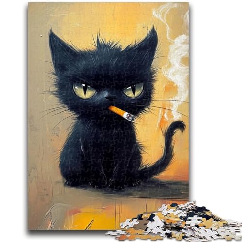 Art Cat Puzzle 1000 Teile für Teenager, Geschenke, Spielzeug, Lernspiele, Stressabbau, tolle Geschenke und Spielzeuge (38x26cm) von AADSAZA