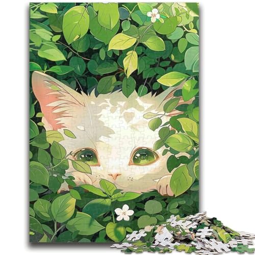 Art Cat Puzzle 1000 Teile für Teenager, Geschenke, Spielzeug, Lernspiele, Stressabbau, tolle Geschenke und Spielzeuge (38x26cm) von AADSAZA