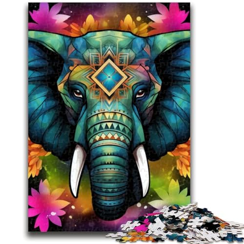 Art Elephant Puzzles für Teenager, 1000 Teile, anspruchsvoll zu vervollständigen, Aber lustig und humorvoll, mit passendem Poster und Quizblatt (38x26cm) von AADSAZA