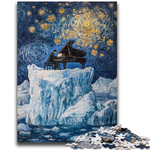 Art Piano Puzzle 1000 Teile für Erwachsene und Jugendliche, Stressabbau, schwierige Herausforderung, stärkt die Liebe zwischen Paaren (50x75cm) von AADSAZA