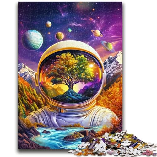 Astronauten-Berge-Puzzle, 1000 Teile für Teenager, Stressabbau, schwierige Herausforderung, gutes Geschenk für die ganze Familie (50x75cm) von AADSAZA