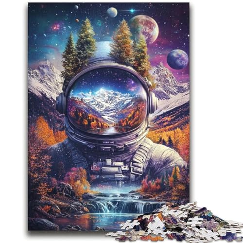 Astronauten-Berge-Puzzle, 2000 Teile, für Erwachsene und Jugendliche, Spielzeug, Lernspiele, Stressabbau, Wunschliste mit Weihnachtsmann (70x100cm) von AADSAZA