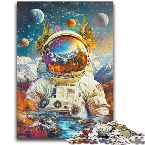 Astronauten-Berge-Puzzle, 2000 Teile, für Erwachsene und Jugendliche, Stressabbau, schwierige Herausforderung, stärkt die Liebe zwischen Paaren (70x100cm) von AADSAZA