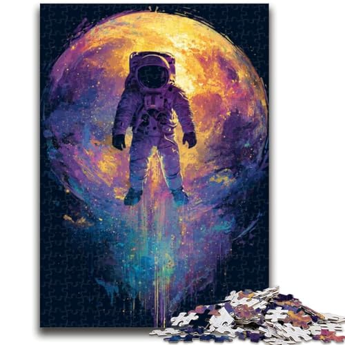 Astronauten im Weltraum, 1000-teiliges Puzzle für Erwachsene und Jugendliche, lustige Spiele, jedes Teil ist einzigartig – anspruchsvolles Familienspiel (50x75cm) von AADSAZA