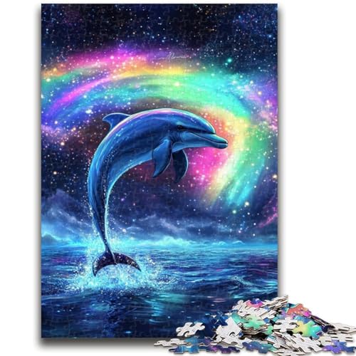 Aurora-Delfin-Puzzle für Erwachsene, 1000 Teile, anspruchsvolles Spielspielzeug, jedes Teil ist einzigartig – anspruchsvolles Familienspiel (38x26cm) von AADSAZA