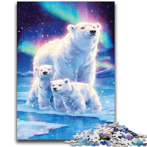 Aurora-Eisbär-Puzzle für Teenager, 2000 Teile, hilft dem Gehirn, süchtig machendes Spielzeug zu trainieren, um Geduld zu fördern, tolles Geschenk (70x100cm) von AADSAZA