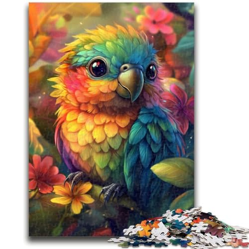 Baby-Papagei-Puzzle 1000 Teile für Teenager-Geschenke, anspruchsvolle Familienaktivitätsspiele, DIY-Spielzeug für die Wanddekoration zu Hause (50x75cm) von AADSAZA