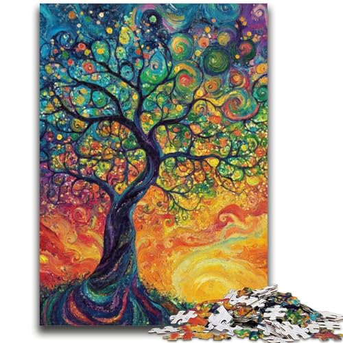Bäume im Herbst, 1000-teiliges Puzzle für Erwachsene und Jugendliche, Spielzeug, Lernspiele, stressabbauende Wanddekoration (50x75cm) von AADSAZA