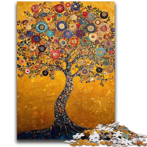 Bäume im Herbst-Puzzle, 1000 Teile, für Teenager, anspruchsvoll zu vervollständigen, Aber lustiges und humorvolles Geburtstagsgeschenk, Geschenke, Wandkunst (38x26cm) von AADSAZA