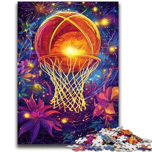 Basketball-Sport-Puzzle, 1000 Teile, für Jugendliche und Erwachsene, Spielzeug, Lernspiele, Stressabbau, tolle Geschenke und Spielzeuge (50x75cm) von AADSAZA