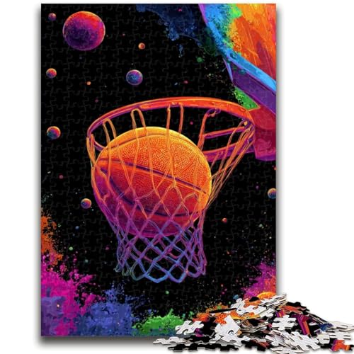Basketball-Sport-Puzzle mit 1000 Teilen für Erwachsene und Jugendliche, Quizspiel, Wanddekoration, einzigartige Geburtstags (50x75cm) von AADSAZA