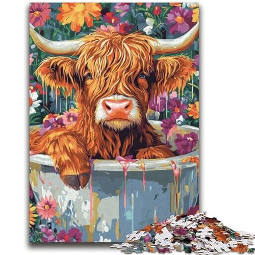 Bathroom Heights Kuh-Puzzle, 2000 Teile, für Teenager, Geschenke, Quizspiel, Wanddekoration, einzigartige Geburtstags (70x100cm) von AADSAZA