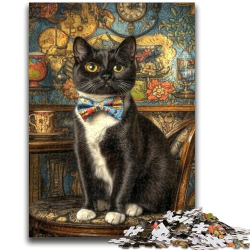 Bauernhofkatzen-Puzzle 1000 Teile für Erwachsene und Jugendliche, hilft dem Gehirn, süchtig machendes Spielzeug zu trainieren, um Geduld zu fördern, EIN Kunstwerk (50x75cm) von AADSAZA