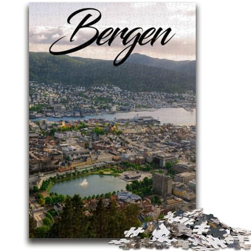 Bergen-Puzzles für Teenager, 1000 Puzzles, Stressabbau, schwierige Herausforderung, geeignet als Schreibtischdekoration (38x26cm) von AADSAZA
