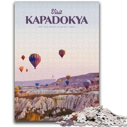 Besuchen Sie Kapadokya, Puzzle für Erwachsene, 1000 Teile, Denkspiel, Wanddekoration, einzigartige Geburtstags (50x75cm) von AADSAZA