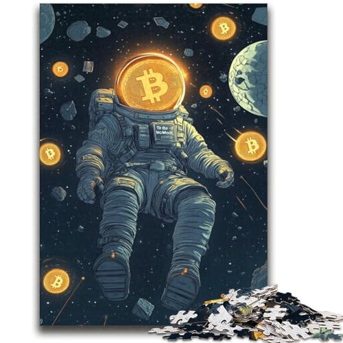 Bitcoin-Astronauten-Puzzle, 2000 Teile, für Teenager, Geschenke, Spielzeug, Lernspiele, Stressabbau, tolle Geschenke und Spielzeuge (70x100cm) von AADSAZA