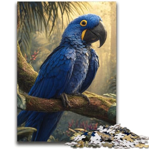 Blauer Papagei Puzzle für Erwachsene, 2000 Teile, anspruchsvolles Spiel und Familienspiel, ganze Familie (70x100cm) von AADSAZA