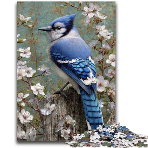 Blue Bird 1000-teiliges Puzzle für Erwachsene und Jugendliche, Quizspiel, Wanddekoration, einzigartige Geburtstags (50x75cm) von AADSAZA
