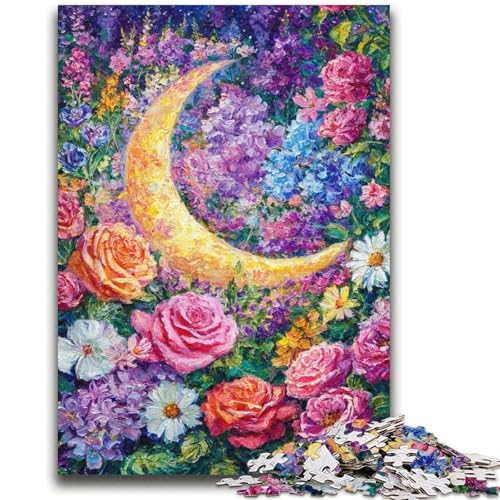 Blumen-Mond-Puzzle, 2000 Teile, für Erwachsene, anspruchsvoll zu vervollständigen, Aber unterhaltsam und humorvoll, einzigartige Heimdekoration und Geschenke (70x100cm) von AADSAZA