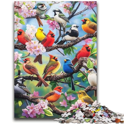 Blumen- und Vogelwelt-Puzzle 2000 Teile für Erwachsene und Jugendliche, Spielzeug, Lernspiele, Stressabbau, tolle Geschenke und Spielzeuge (70x100cm) von AADSAZA