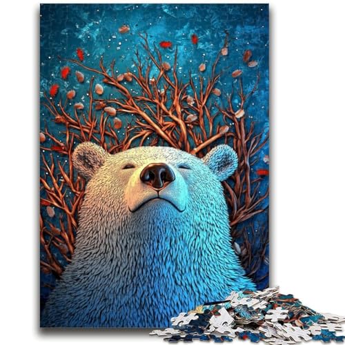 Blumenadler-Puzzle mit 1000 Teilen für Erwachsene und Jugendliche, anspruchsvolles Spiel und Familienspiel, ganze Familie (38x26cm) von AADSAZA