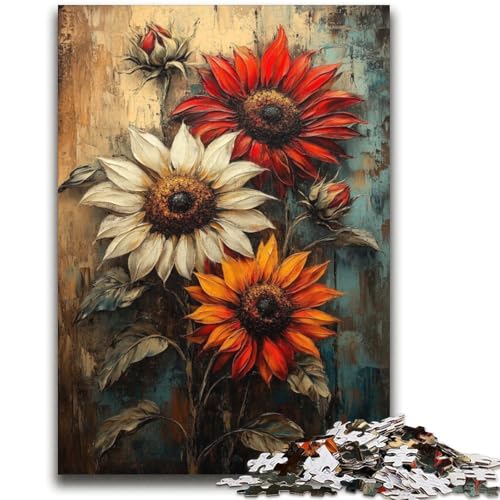 Blumenkunst-Puzzle, 2000 Teile, für Jugendliche und Erwachsene, Spielzeug, Lernspiele, Stressabbau, tolle Geschenke und Spielzeuge (70x100cm) von AADSAZA