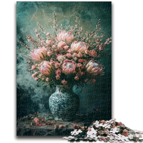 Blumenkunst-Puzzles für Erwachsene und Teenager, anspruchsvolles Spiel und Familienspiel, ganze Familie (50x75cm) von AADSAZA