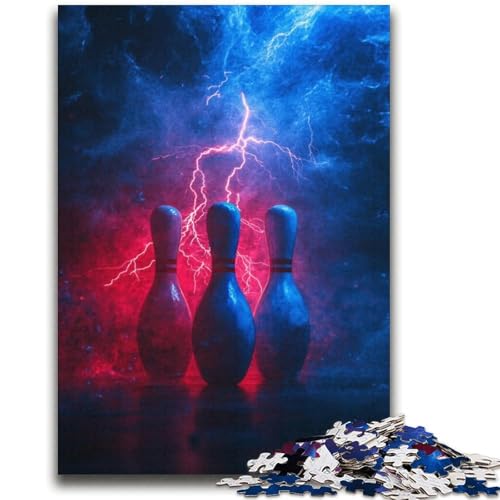 Bowling-Sport-Puzzle, 2000 Teile, für Jugendliche und Erwachsene, Stressabbau, schwierige Herausforderung, stärkt die Liebe zwischen Paaren (70x100cm) von AADSAZA