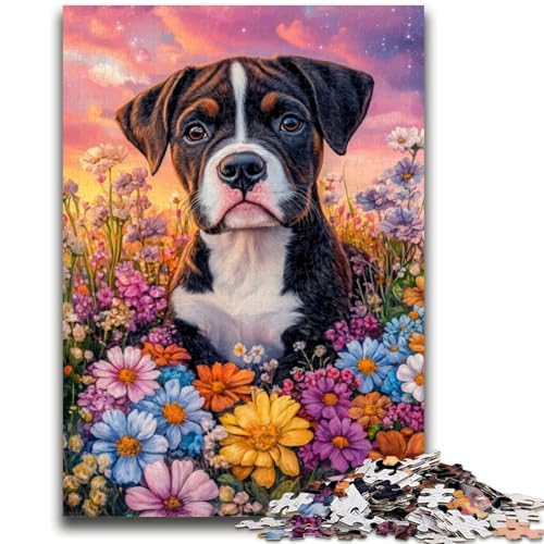 Boxer-Hunde-Puzzle 1000 Teile für Erwachsene, anspruchsvoll zu vervollständigen, Aber lustig und humorvoll, einzigartige Heimdekoration und Geschenke (50x75cm) von AADSAZA