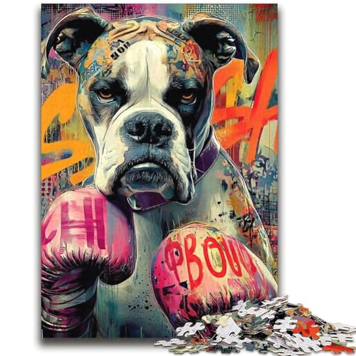 Boxer-Hunde-Puzzles für Teenager, 2000 Puzzleteile, zum Zeitvertreib zu Hause, jedes Teil ist einzigartig – anspruchsvolles Familienspiel (70x100cm) von AADSAZA