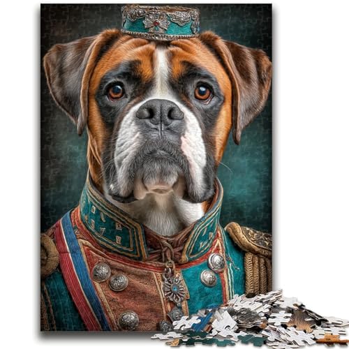 Boxer-Puzzle für Erwachsene, 1000 Teile, anspruchsvoll zu vervollständigen, Aber lustig und humorvoll, mit passendem Poster und Quizblatt (50x75cm) von AADSAZA