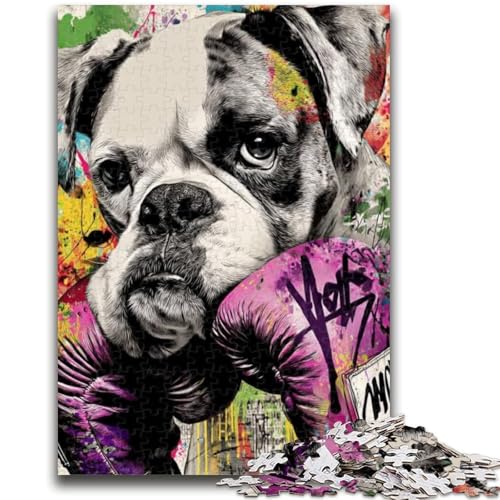 Boxerhund-Puzzle, 1000 Teile, für Jugendliche und Erwachsene, Spielzeug, Lernspiele, Stressabbau, tolle Geschenke und Spielzeuge (38x26cm) von AADSAZA