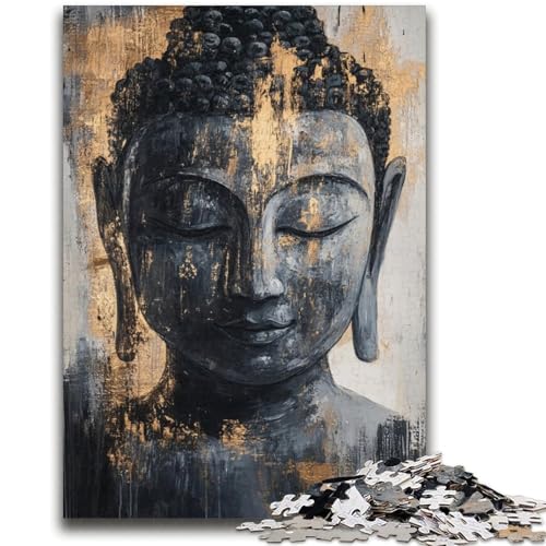 Buddha-Ölgemälde, 2000 Teile, Puzzle für Jugendliche und Erwachsene, Spielzeug, Lernspiele, Stressabbau, tolle Geschenke und Spielzeuge (70x100cm) von AADSAZA